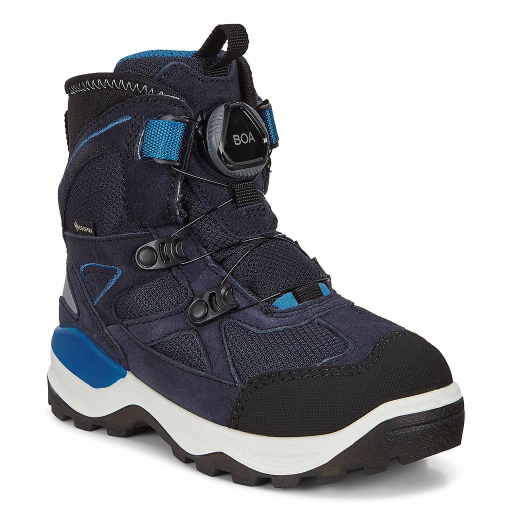 Bottes De Neige Ecco Snow Mountain Filles Bleu 3012-ROEFJ